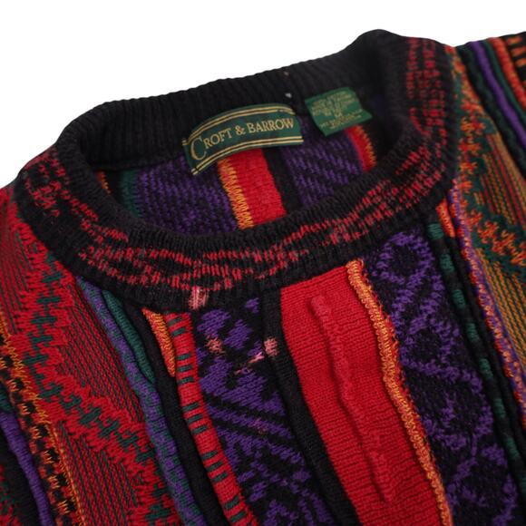 Vintage Croft & Barrow Vibrant Textured Knit Sweater - Picture 4 of 6